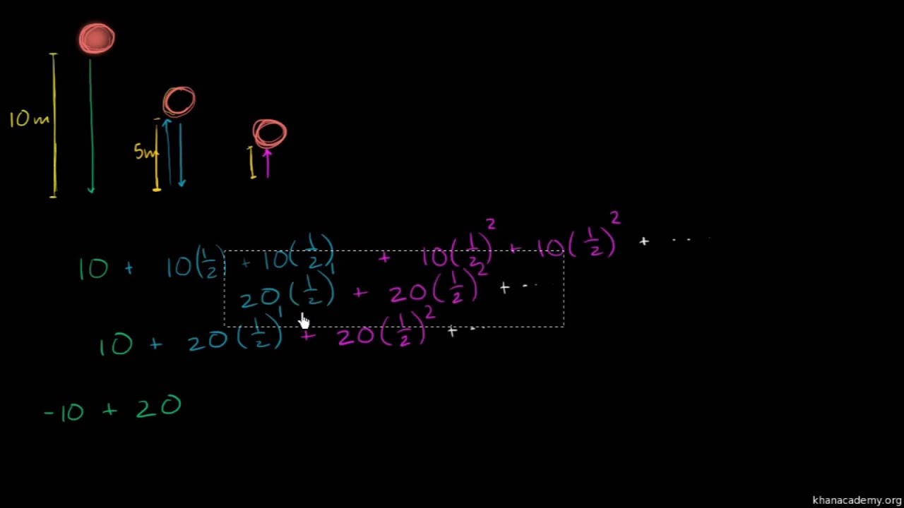 Sonsuz Geometrik Seri Problemi: Zıplayan Top (Kalk&uuml;l&uuml;s / Seriler)