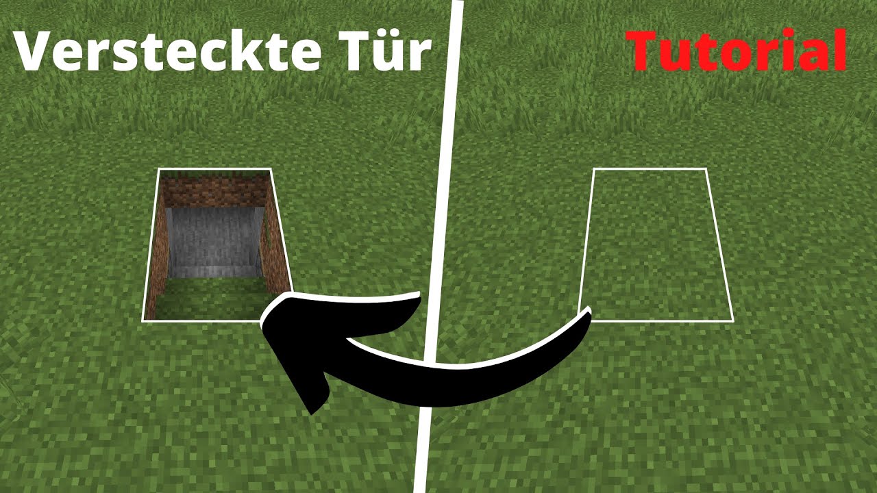 Redstone Geheimtür im Boden I Minecraft Tutorial I 1.16 / 1.17/1.18/1.19 I Deutsch I Neue Version
