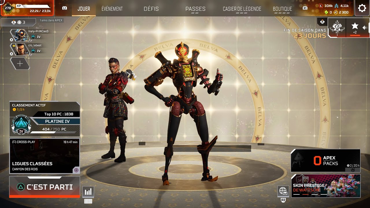 APEX LEGENDS - A nous le platine !