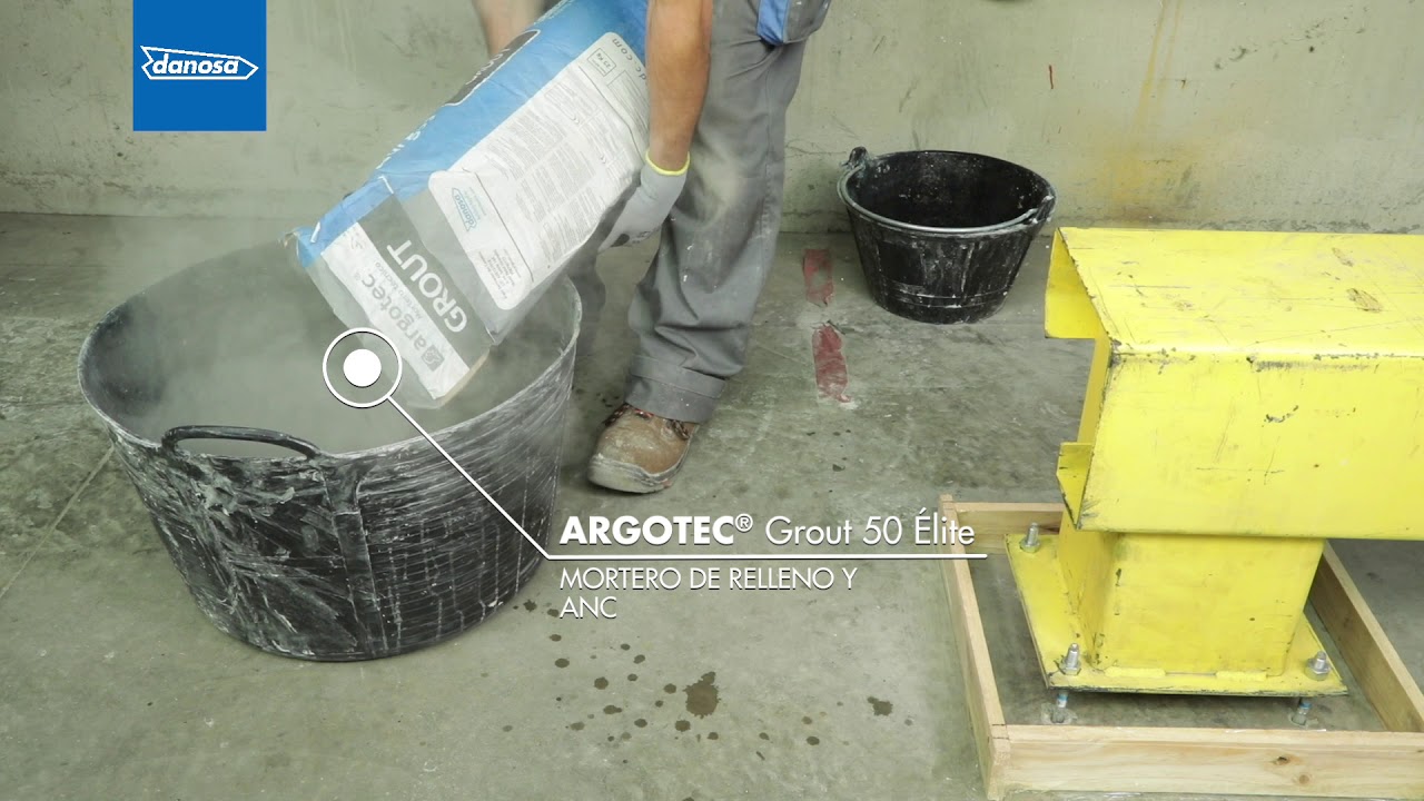 ARGOTEC GROUT, mortero de relleno y anclaje para armaduras de acero