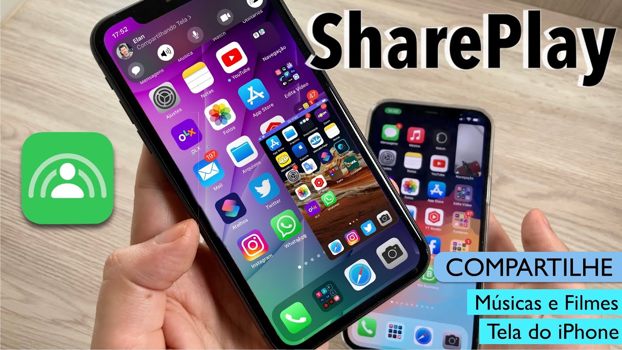 SharePlay: Nova Fun&ccedil;&atilde;o do iOS 15 permite Compartilhar Tela/ M&uacute;sicas e Videos pelo FaceTime