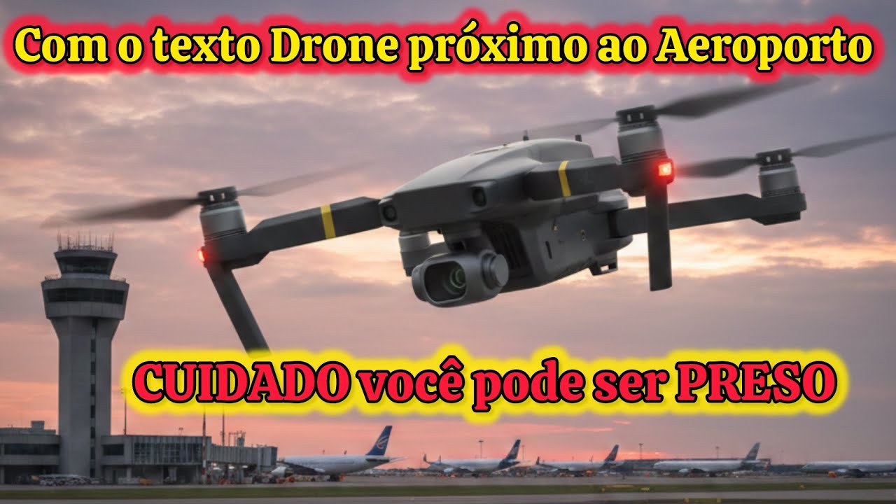 ⚠️ Drone próximo ao Aeroporto: CUIDADO, você pode ser PRESO!