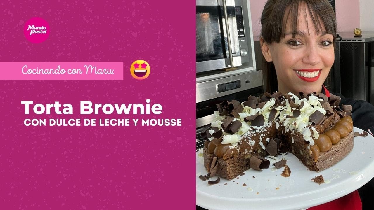 Torta brownie con dulce de leche y Mousse ♥