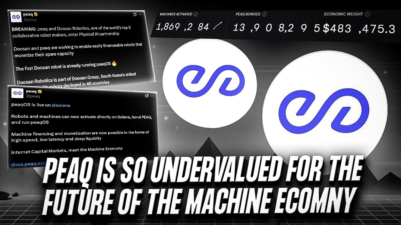 PEAQ Network Is So Undervalued For The Future Of the Machine Economy