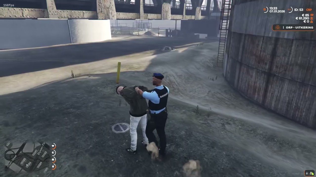 bijna en lege tank+achtervolging [Oranjestad RP #2] #fivem