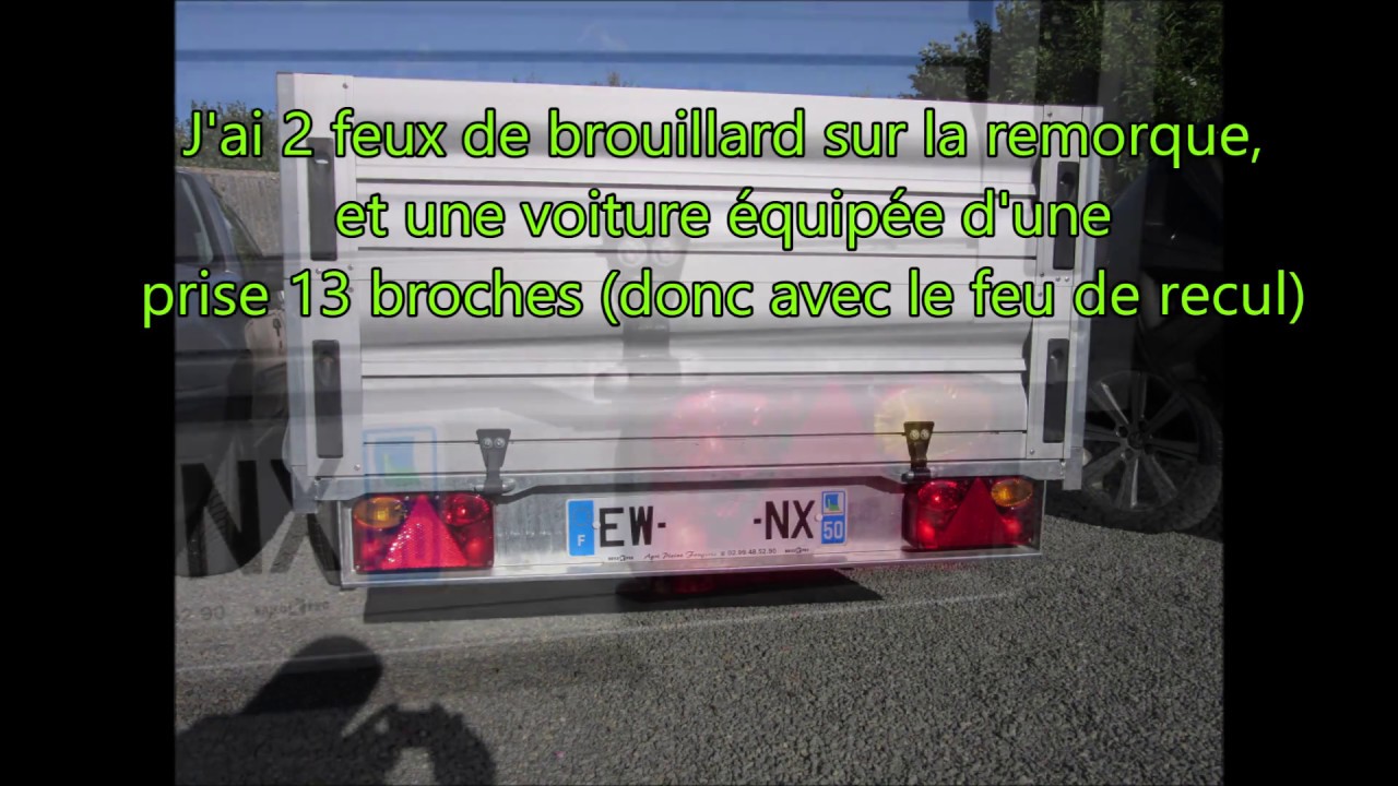 Feu de recul pour remorque Lider