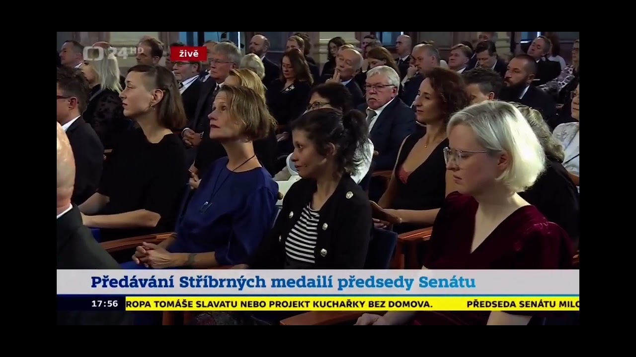 Jiř&iacute; M&aacute;dl✌️🇨🇿, 28.9.2025, Před&aacute;v&aacute;n&iacute; Stř&iacute;brn&yacute;ch medail&iacute; předsedy Sen&aacute;tu 