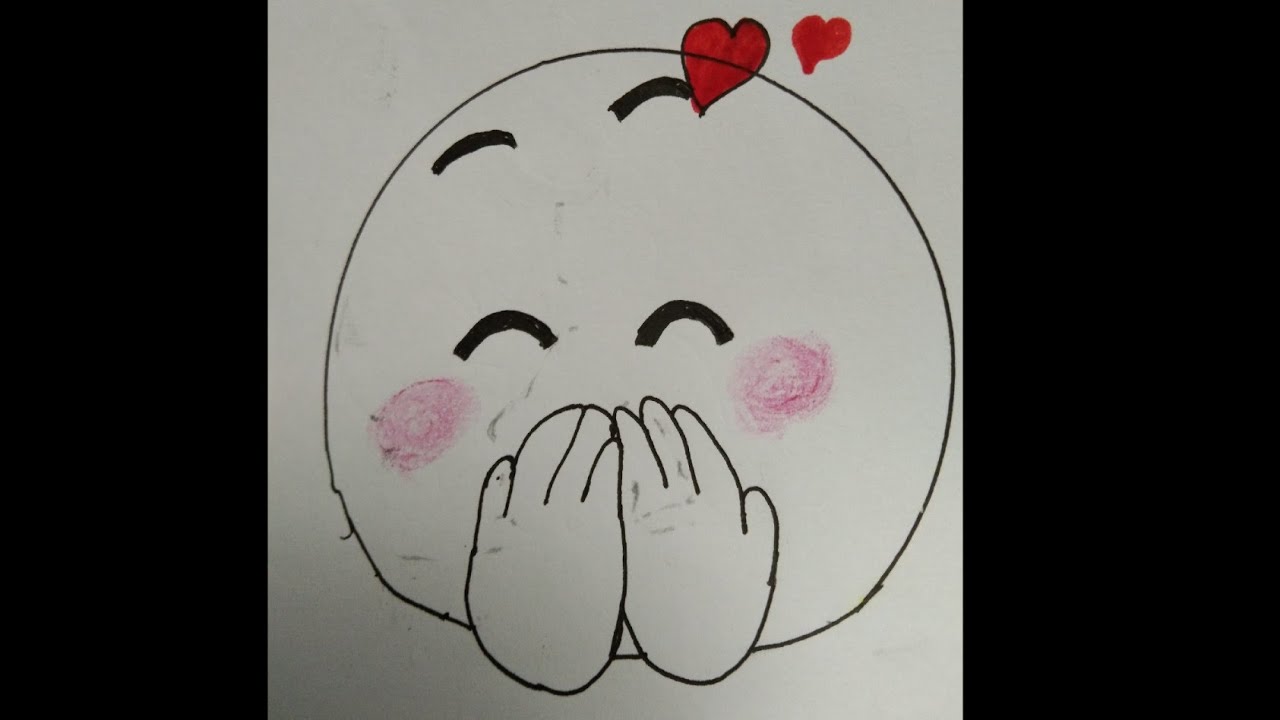 Shy emoji drawing | step by step #short