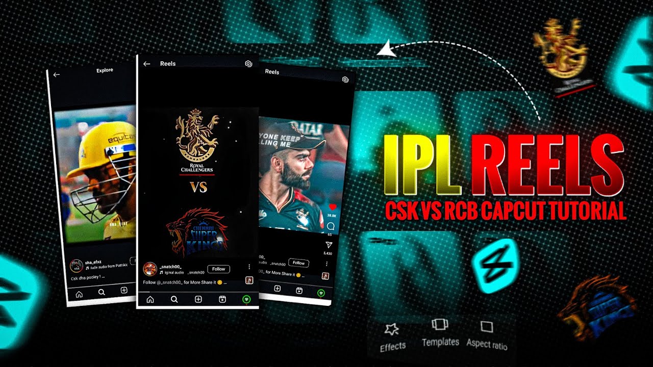 Instagram Viral Cricket Shorts Edit | Ipl Viral Reels Editing | Csk vs Rcb Edit | Capcut Tutorial
