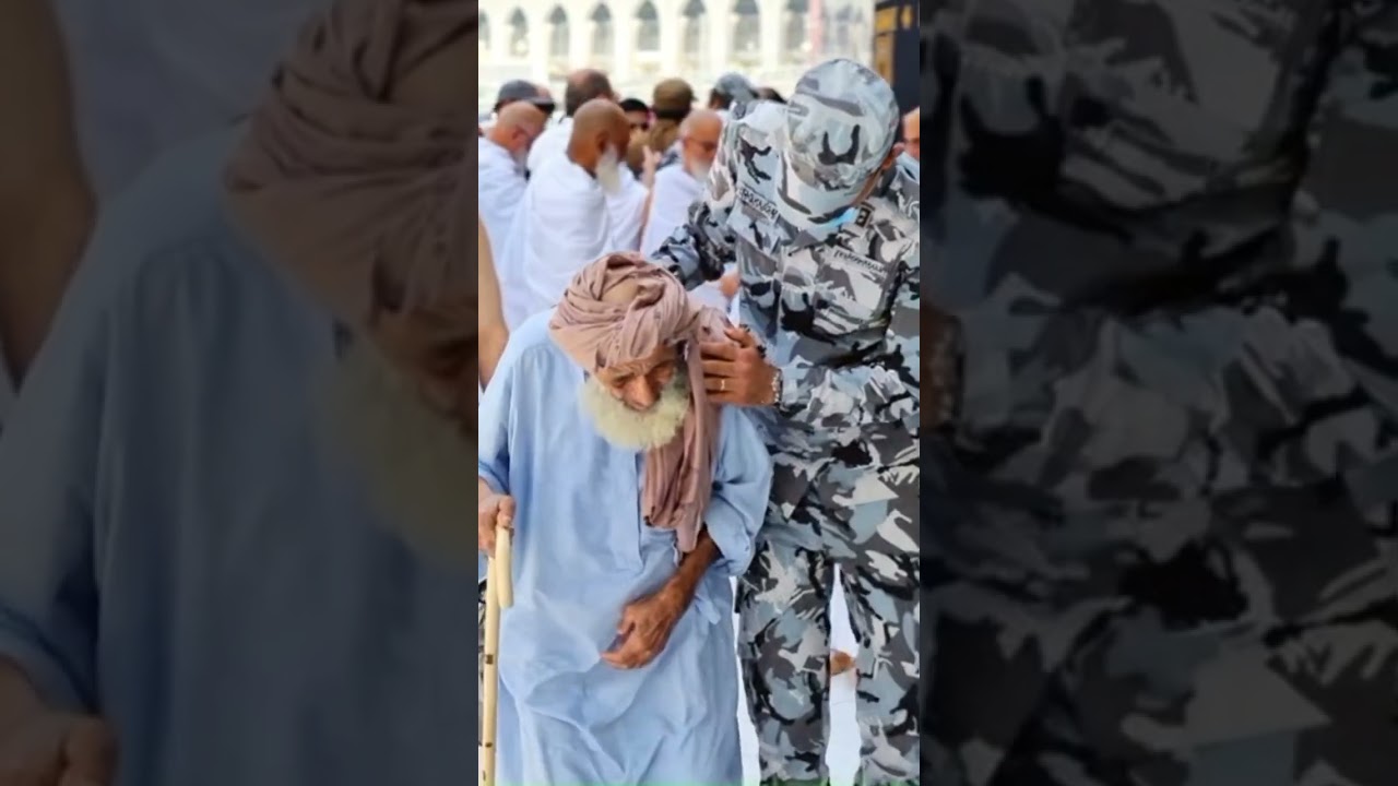 Saudi Army Protects and Assists Elderly Pilgrim During Hajj 2026 ❤️🕋
