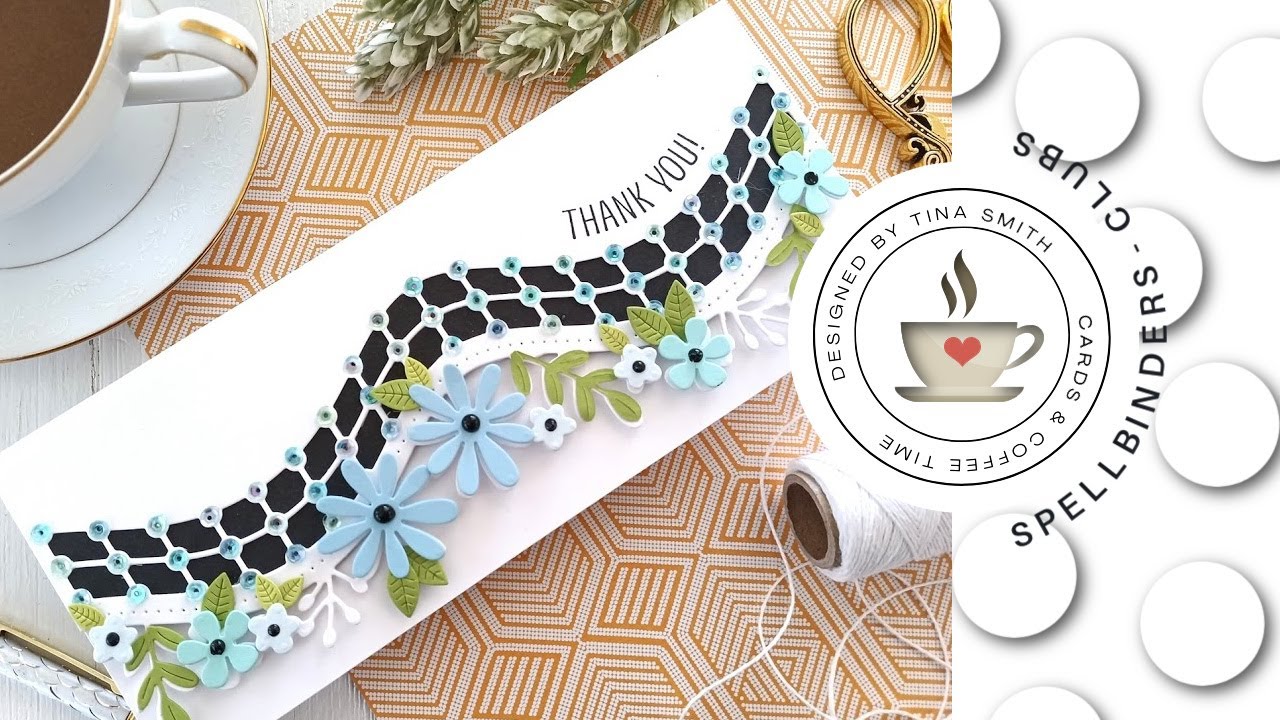 Spellbinders | Large Die of the Month Club April 2021 | Universal Curved Border Set