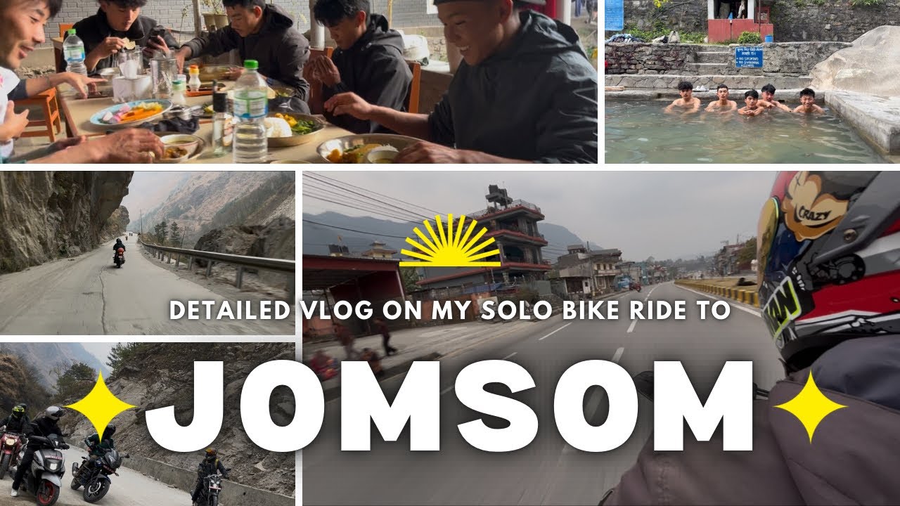 Pokhara to mustang ride by bike 🏍️ with brothers 