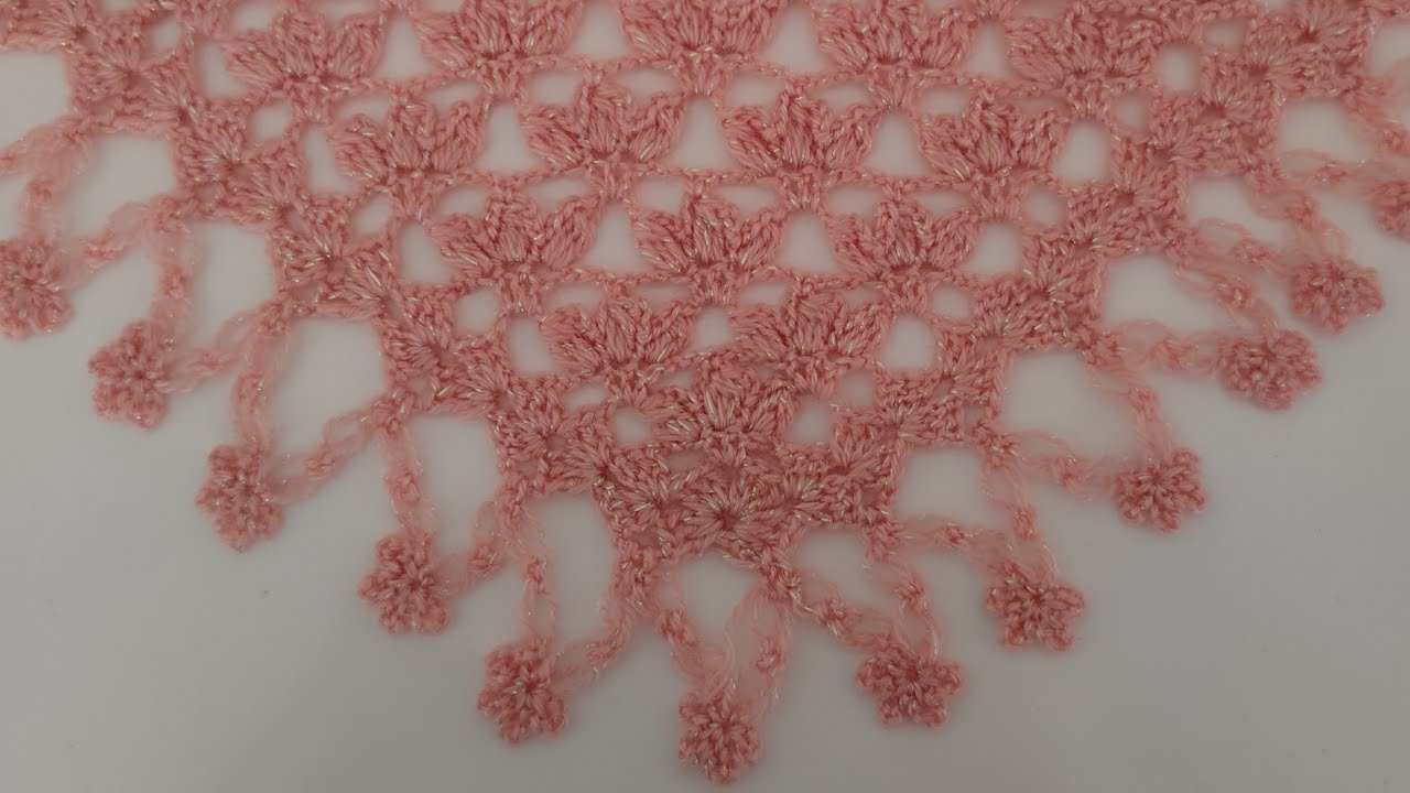 🚨New crochet design for 2023 | Super easy & free crochet triangle shawl, scarf stitch for beginners