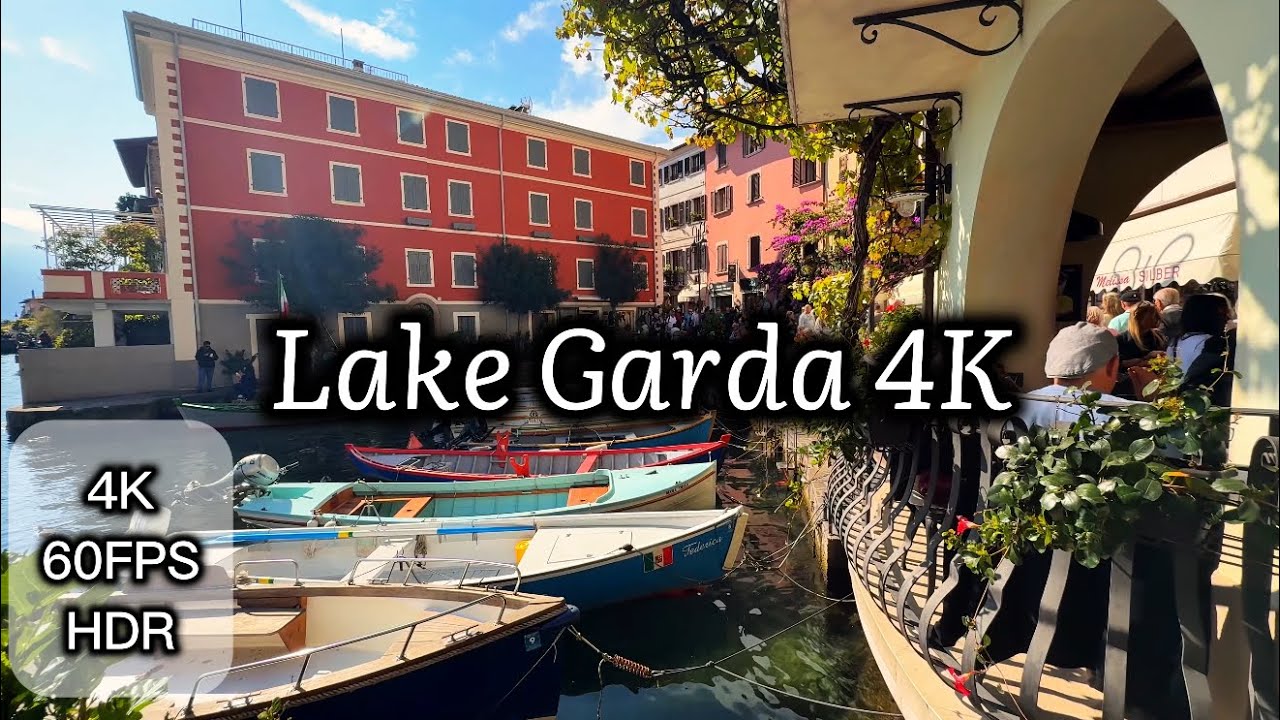 ⛰️Lake Garda 4K 🇮🇹 | Limone sul Garda & Sirmione | Sirmione Castle and Beautiful Old Town Views.🌊🏰