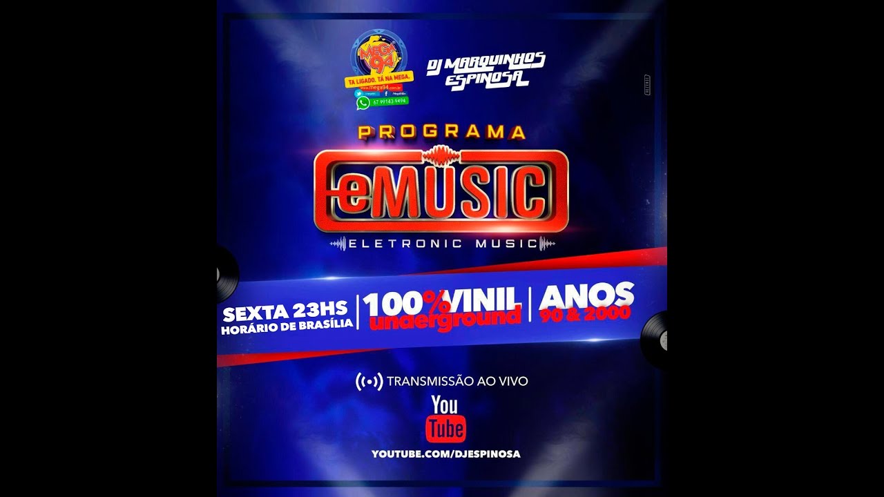 Live Underground Anos 90 & 2000 com DJ Marquinhos Espinosa (100% Vinil)