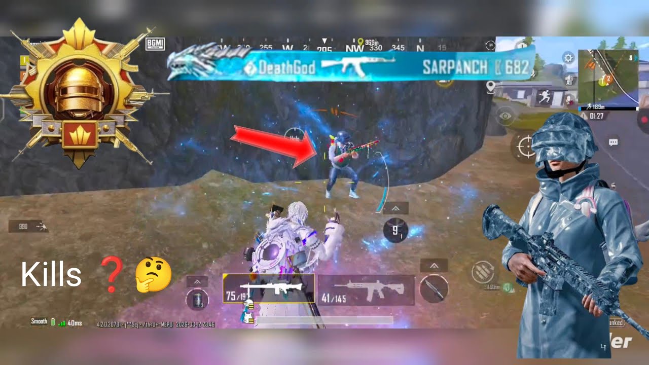 4x scope 🥵OMG spray 💀 Rank Push ❤️‍🔥 BGMI Kills ❓🤔