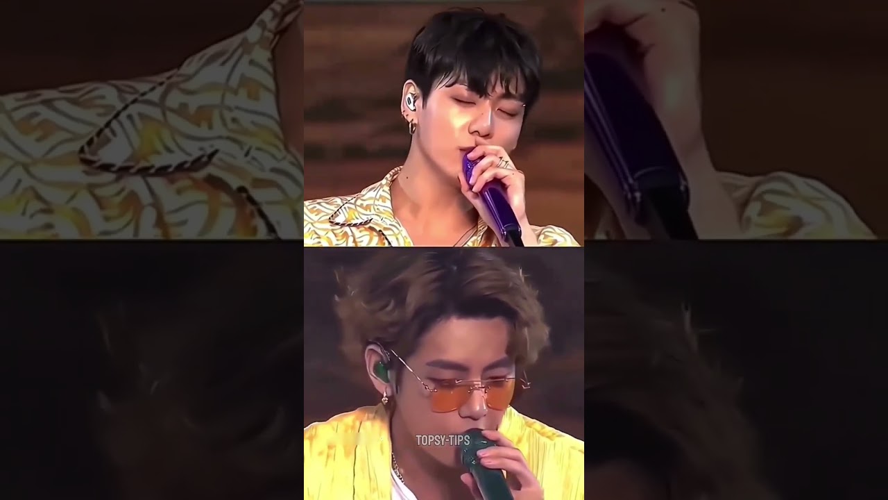 When Taekook sang together in a concert❤️&zwj;🩹💜✨️ #bts #taekook #btsarmy #jk #thv #shorts ##btsshorts
