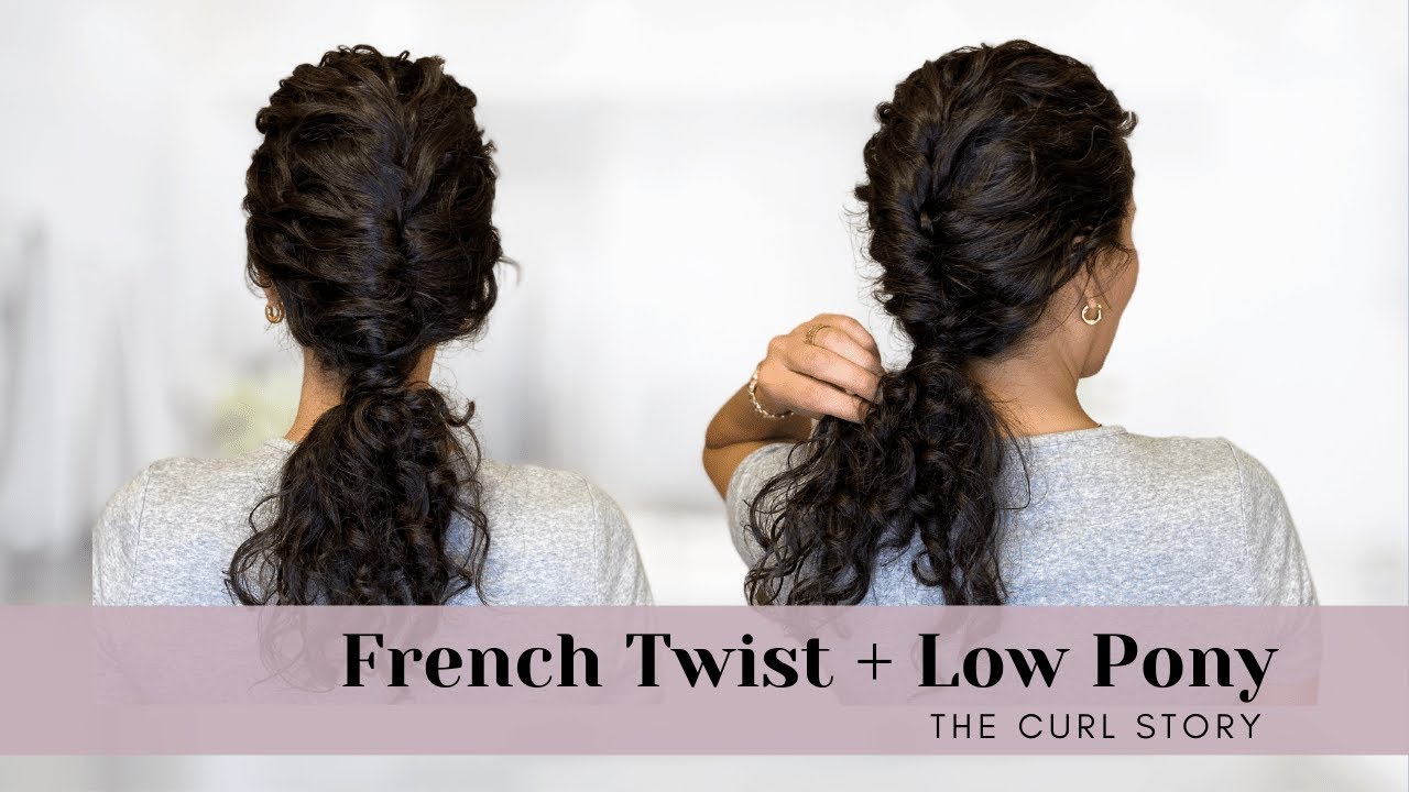 Classy Upside-Down French Twist for Curly Hair (Tutorial)
