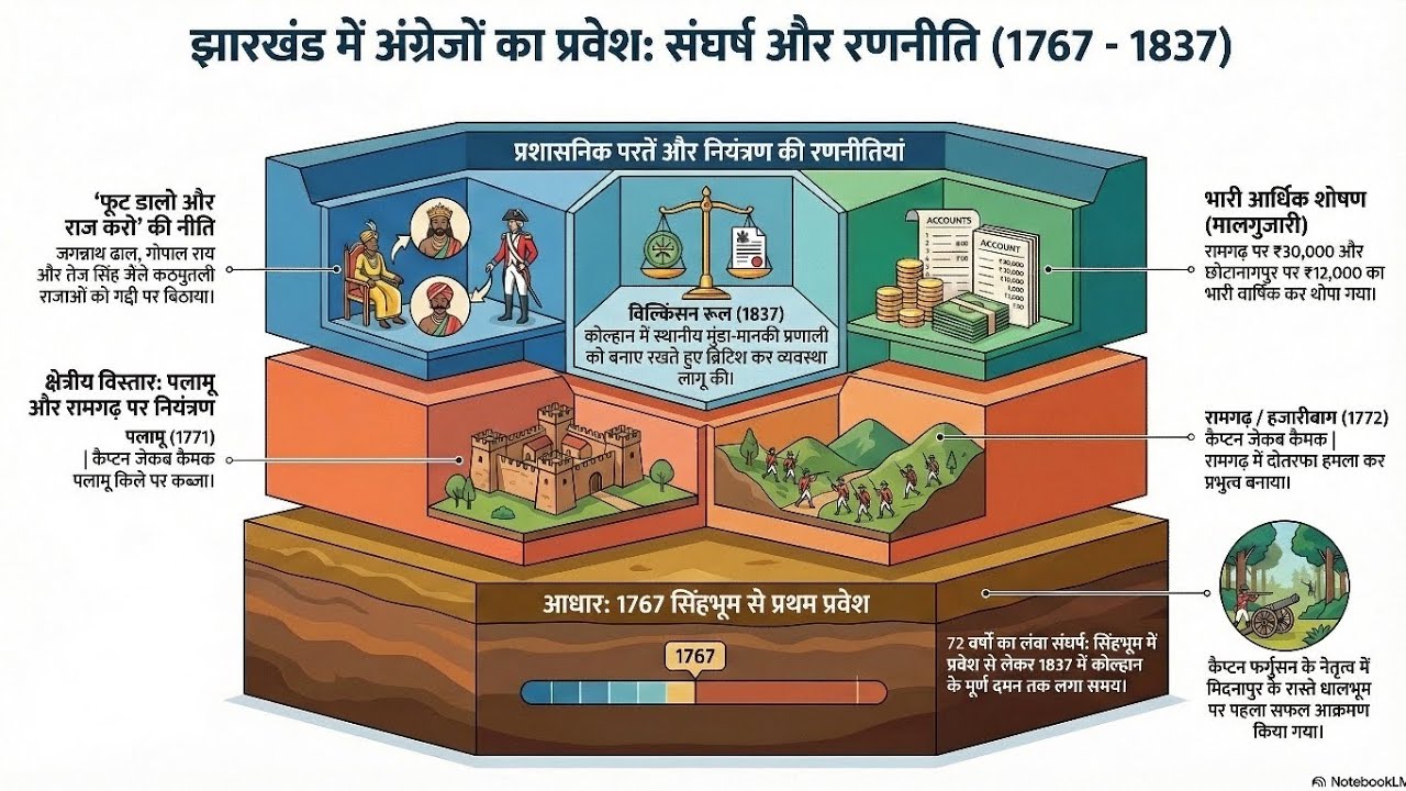 झारखंड में अंग्रेजों का प्रवेश | Entry of British in Jharkhand History | #jpsc #jharkhand 