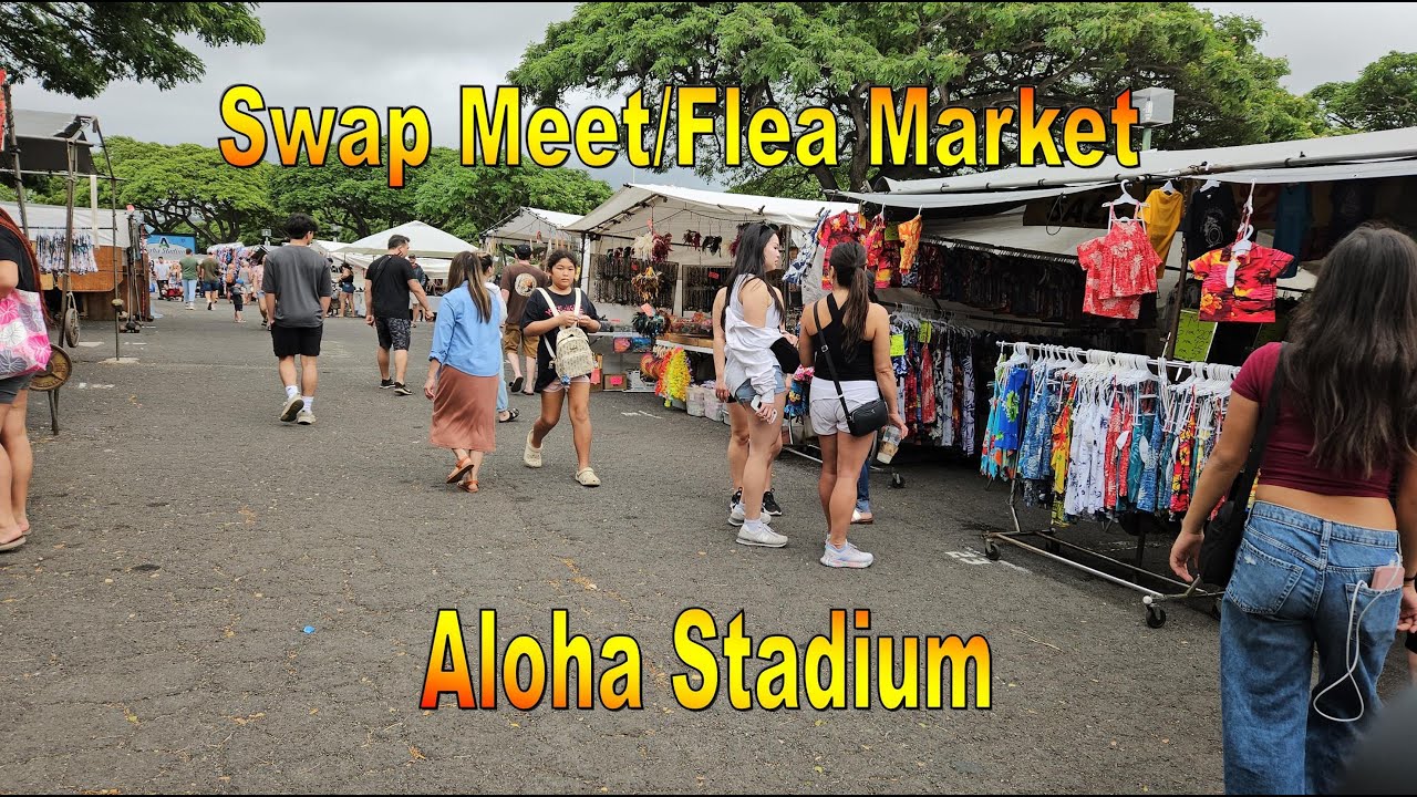 [4K] Aloha Stadium Swap Meet / Flea Market 1/28/24 in Aiea, Oahu, Hawaii