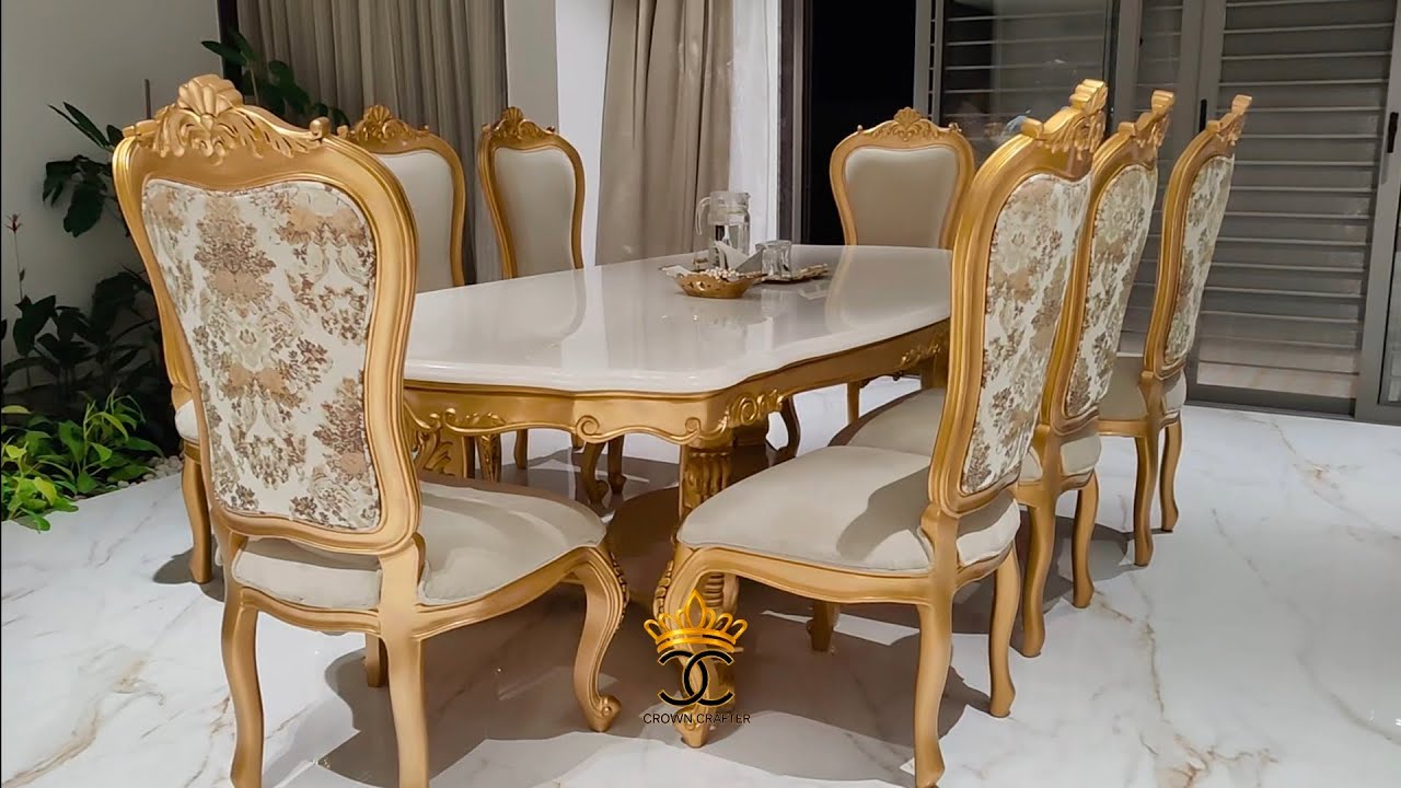 ✨ Royal luxury handcrafted furniture by @CrownCrafter Premium quality wood,