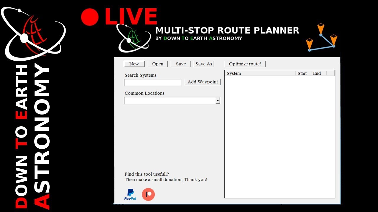 Working on Multi-stop Route Planner With Down To Earth Astronomy