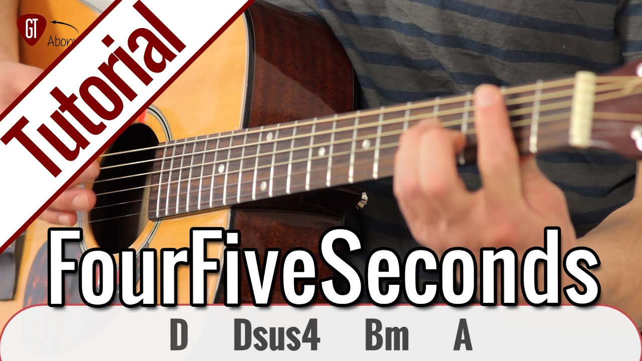 Rihanna, Kanye West & Paul McCartney - FourFiveSeconds | Gitarren Tutorial Deutsch