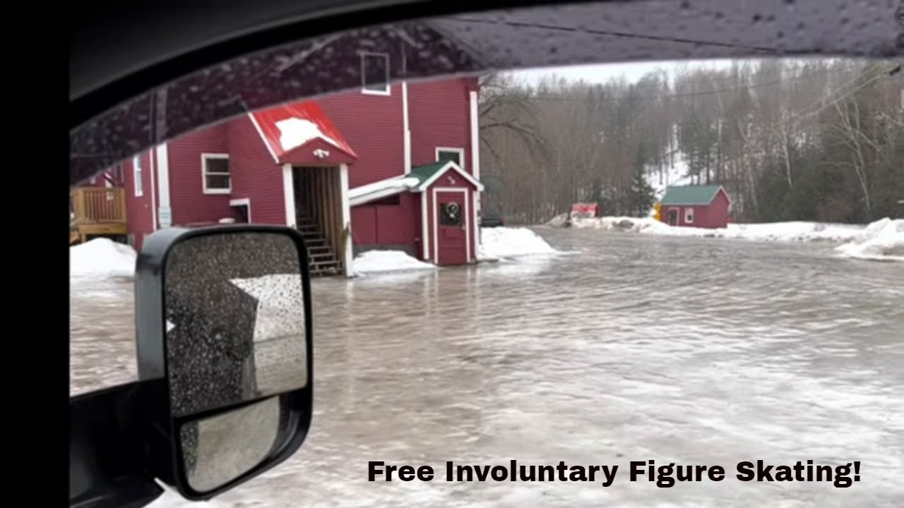Sanding Horrible Ice Conditions With Ram 3500 Cummins & Fisher Polycaster