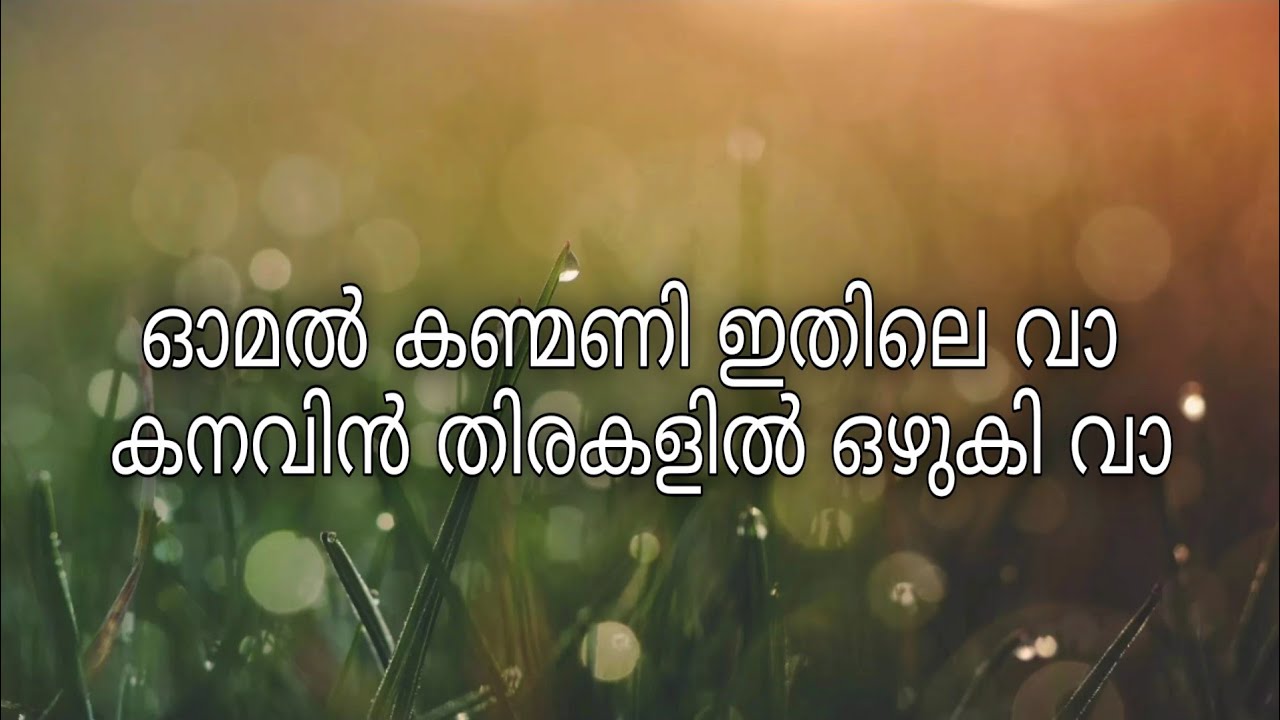 #omalkanmani #naran #lyrics  || Omal Kanmani Ithile Vaa - Naran - Movie Song Lyrics ||