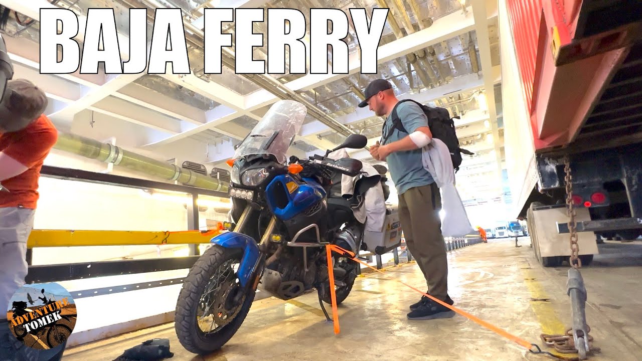 Traveling on Motorcycle Baja Ferry to Mainland Mexico 🇲🇽