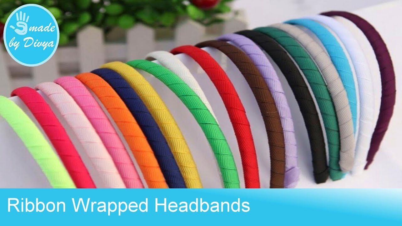 DIY Ribbon Wrapped Headband || How to make Ribbon Covered Headbands