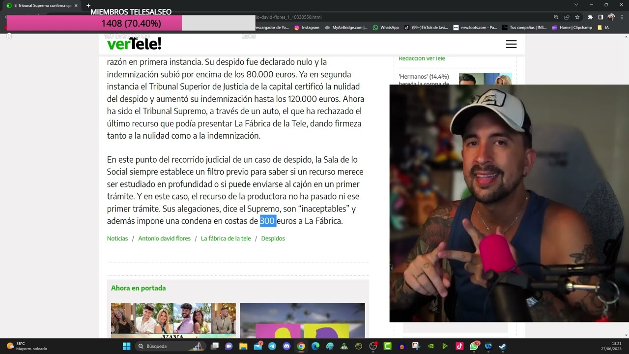AHORA S&Iacute;!!! VICTORIA EN FIRME EN EL TRIBUNAL SUPREMO DE ANTONIO DAVID CONTRA S&Aacute;LVAME.