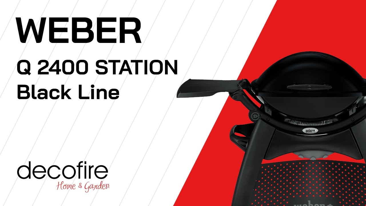 🥩 Weber Q 2400 STATION Black Line | DECOFIRE