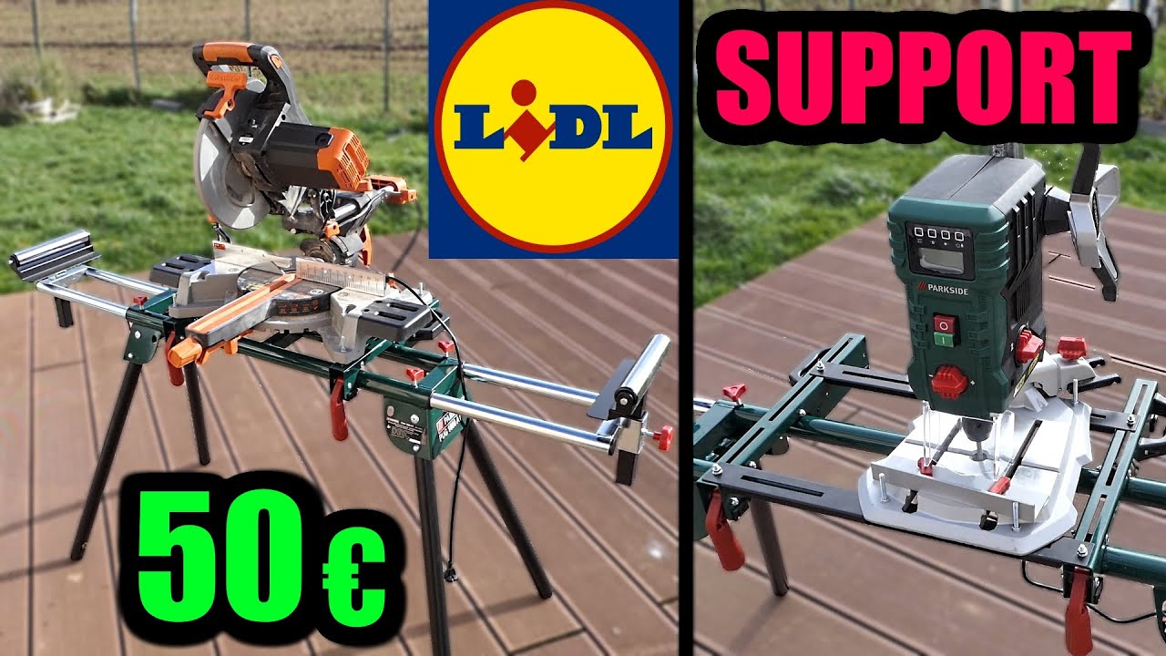 support de machine universel PARKSIDE LIDL scie à onglet perceuse à colonne..