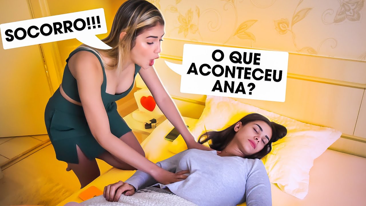 FINGI NÃO ACORDAR PRA VER A REAÇÃO DELA! *ficou desesperada*