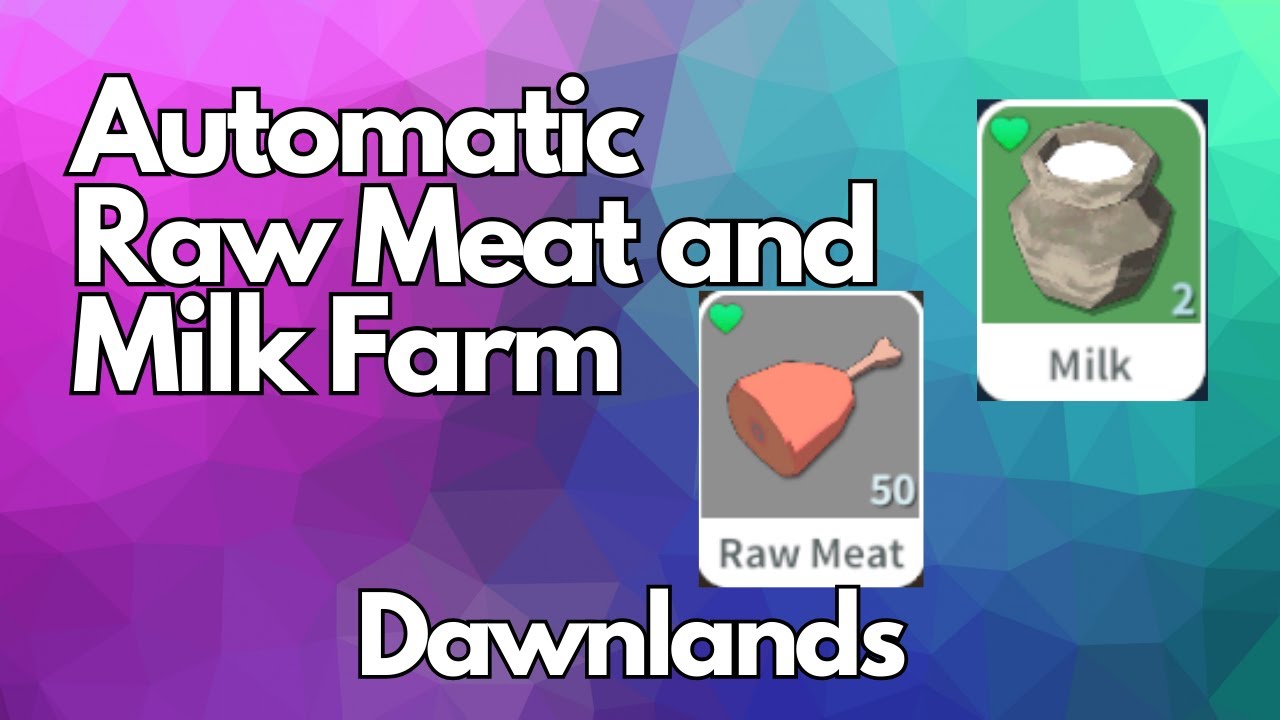 Automatic Raw Meat and Milk Farm - Dawnlands