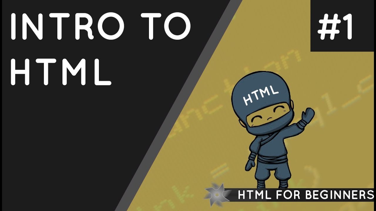 Учебник HTML для начинающих 01 &mdash; Введение в HTML