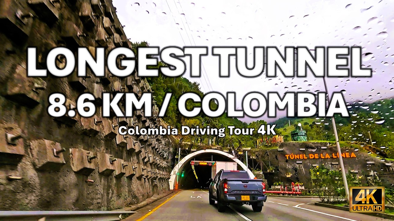 TÚNEL DE LA LÍNEA 4K 🇨🇴 Cruzando el Túnel más largo de Sudamérica | Driving Tour Colombia