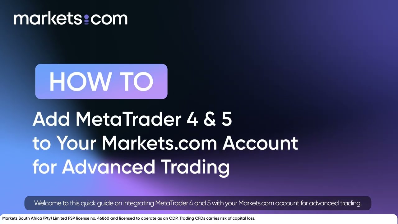 How to add MetaTrader 4 and 5 with Your Markets.com Account via Web for Advanced Trading 🖥️📈