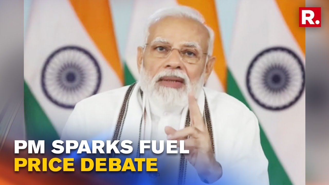 PM Modi Compares Fuel Prices Between TMC, Congress, TRS Ruled States With BJP Ruled States