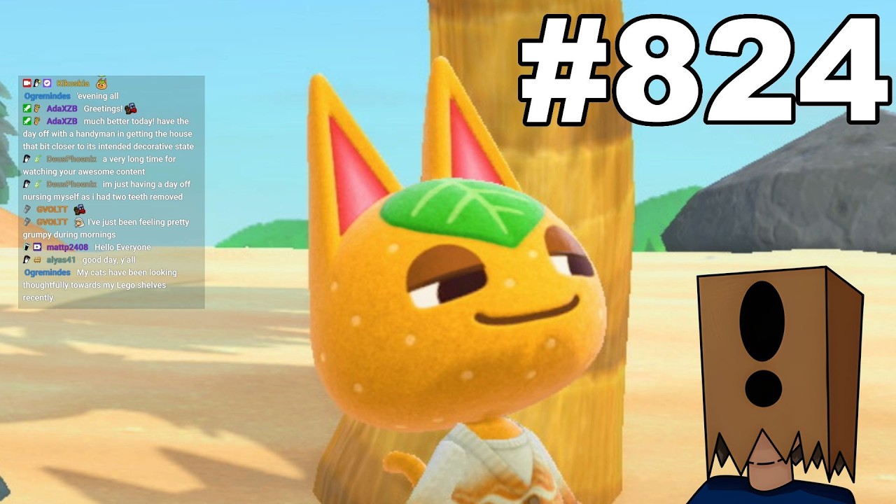 Animal Crossing New Horizons Stream VOD #824 (28/02/2026): Ten out of Ten Tangy Recommends this VOD