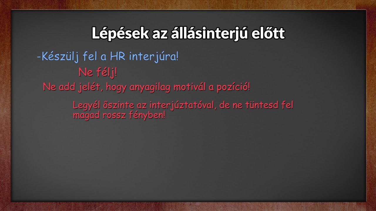 Java Programozó Állásinterjúra való készülés 08. HR kérdések
