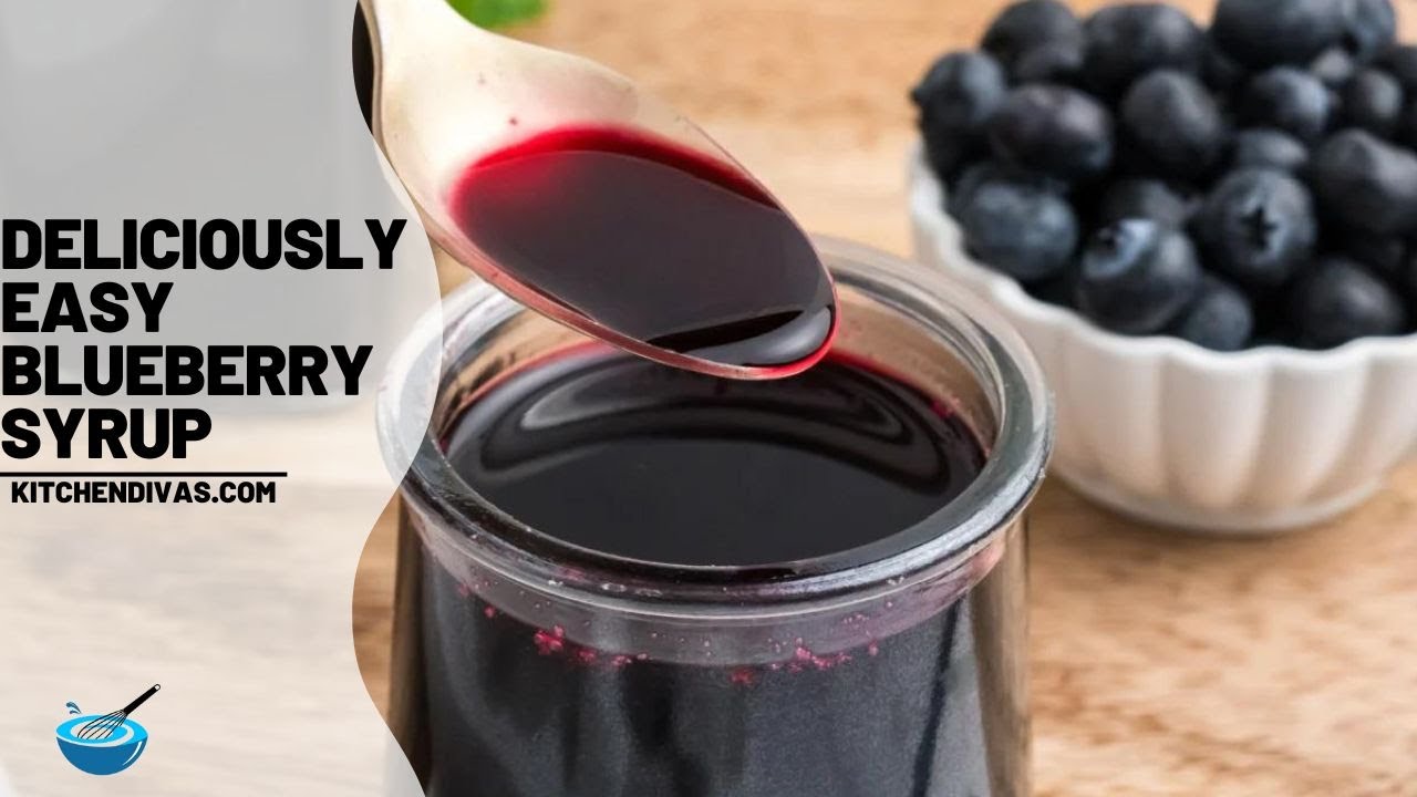 Deliciously Easy Blueberry Syrup Recipe!