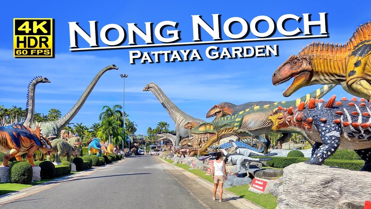 Nong Nooch Pattaya Garden , Thailand in 4K 60fps HDR (UHD) 💖 The best places 👀 Walking tour 🇹🇭