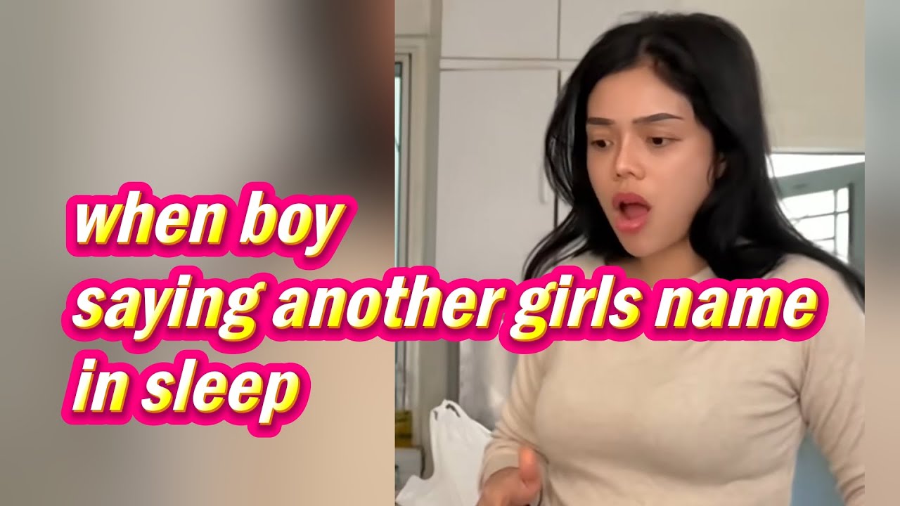 Funny😄｜saying another girls name in sleep｜Decir el nombre de otra chica mientras duermes#prank