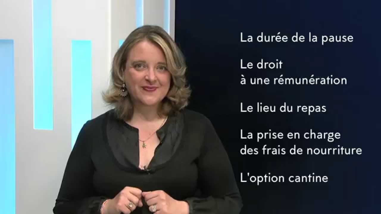 La pause déjeuner