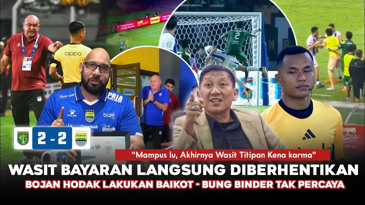 🔵WASIT CURANG LANGSUNG DIBERHENTIKAN‼️Bojan Hodak Lakukan Baikot ~ Barba Tak senang persib Jebol🔥
