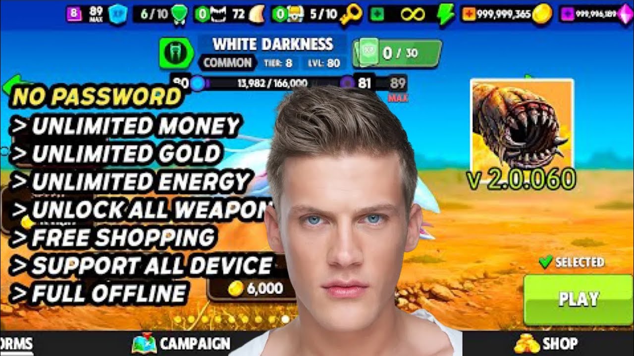 Death Worm Cheat - Unlimited Free Gems hack