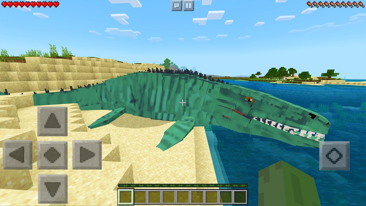 Dinosaur Jurassic World Saga ADDON in Minecraft Pocket Edition