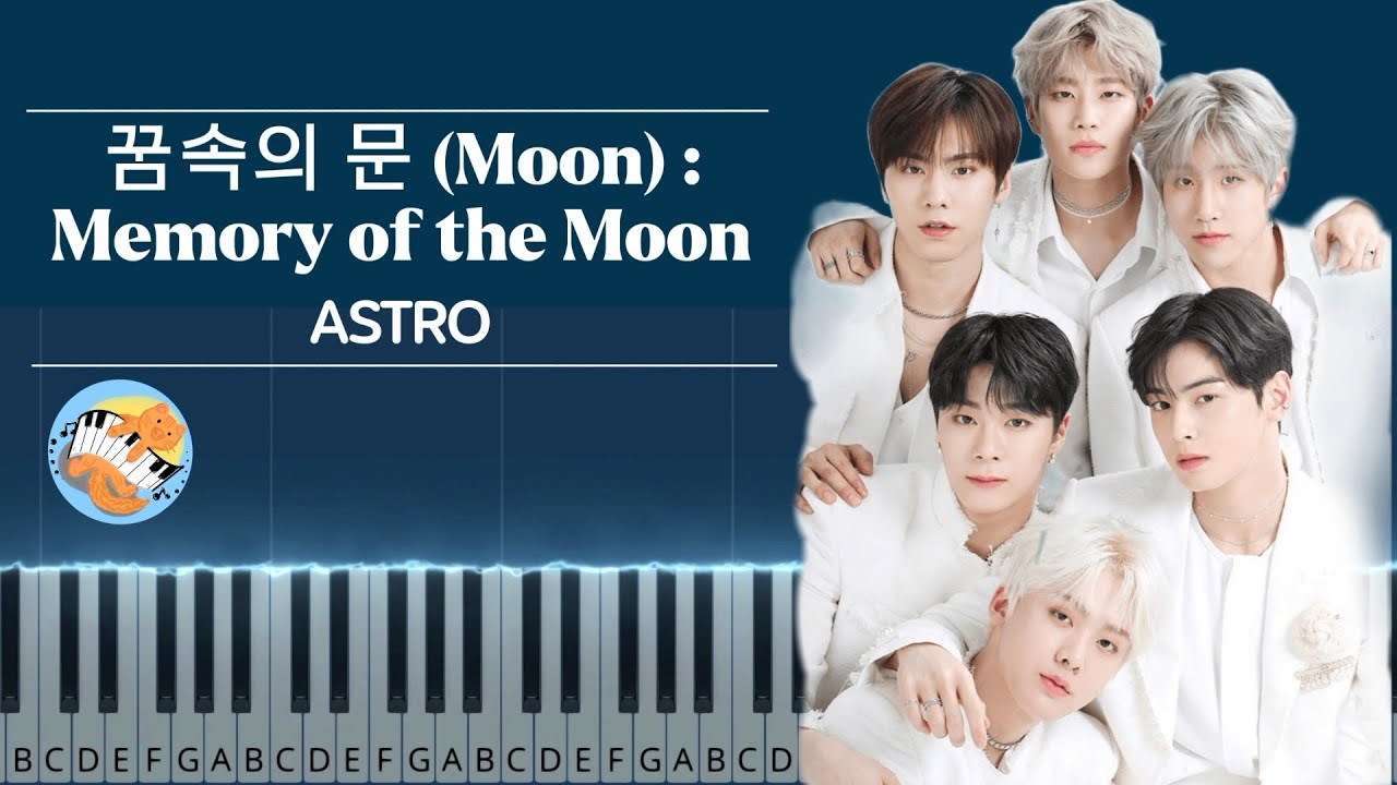 Moon : Memory of the Moon - Astro | Karaoke Piano | Piano Tutorial